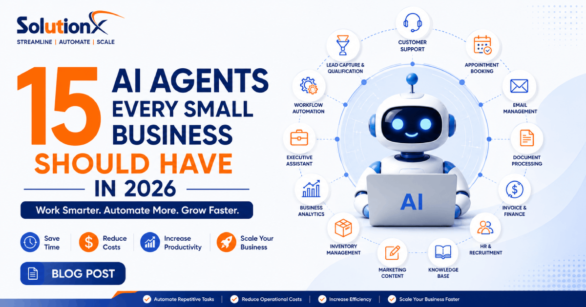 15 AI Agents Every Small Business Should Have in 2026