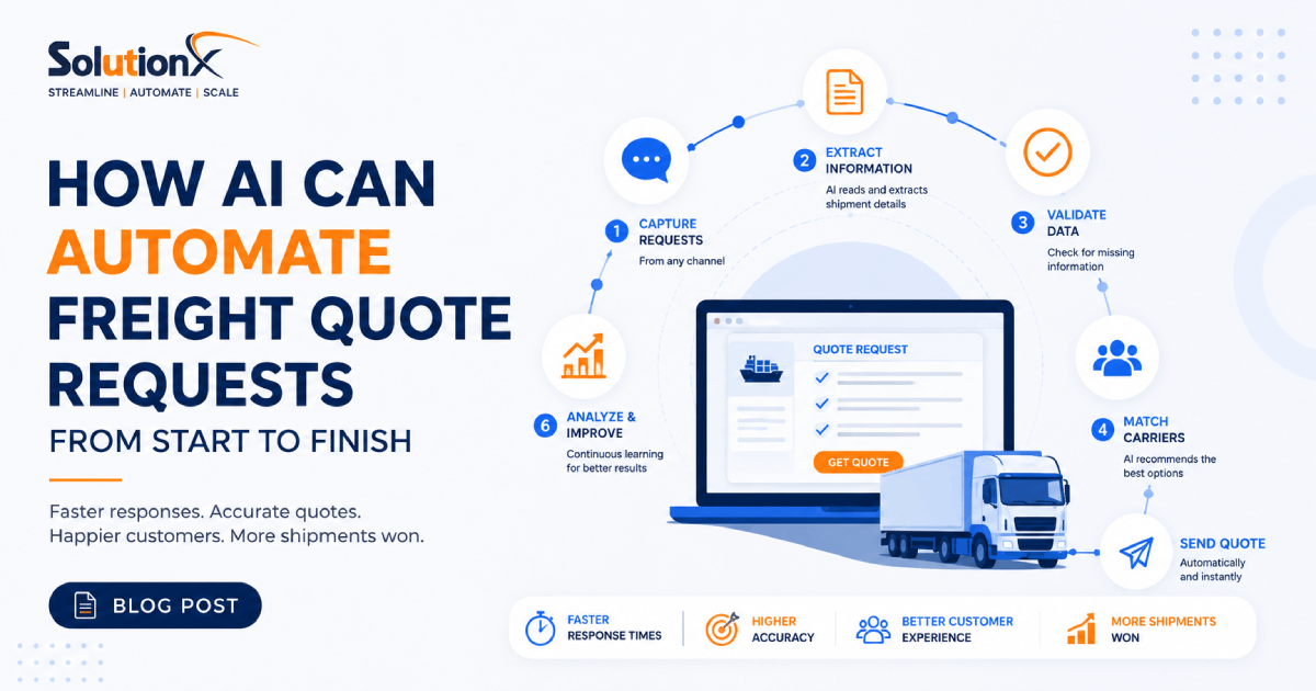 How AI Can Automate Freight Quote Requests from Start to Finish
